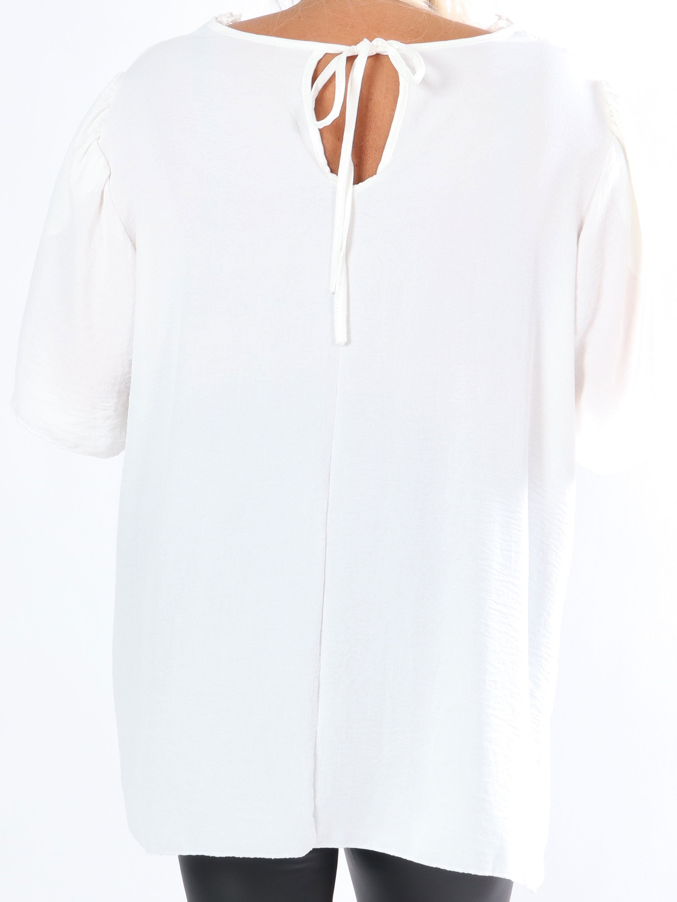 Malle - Fin plus size tunika med blonde